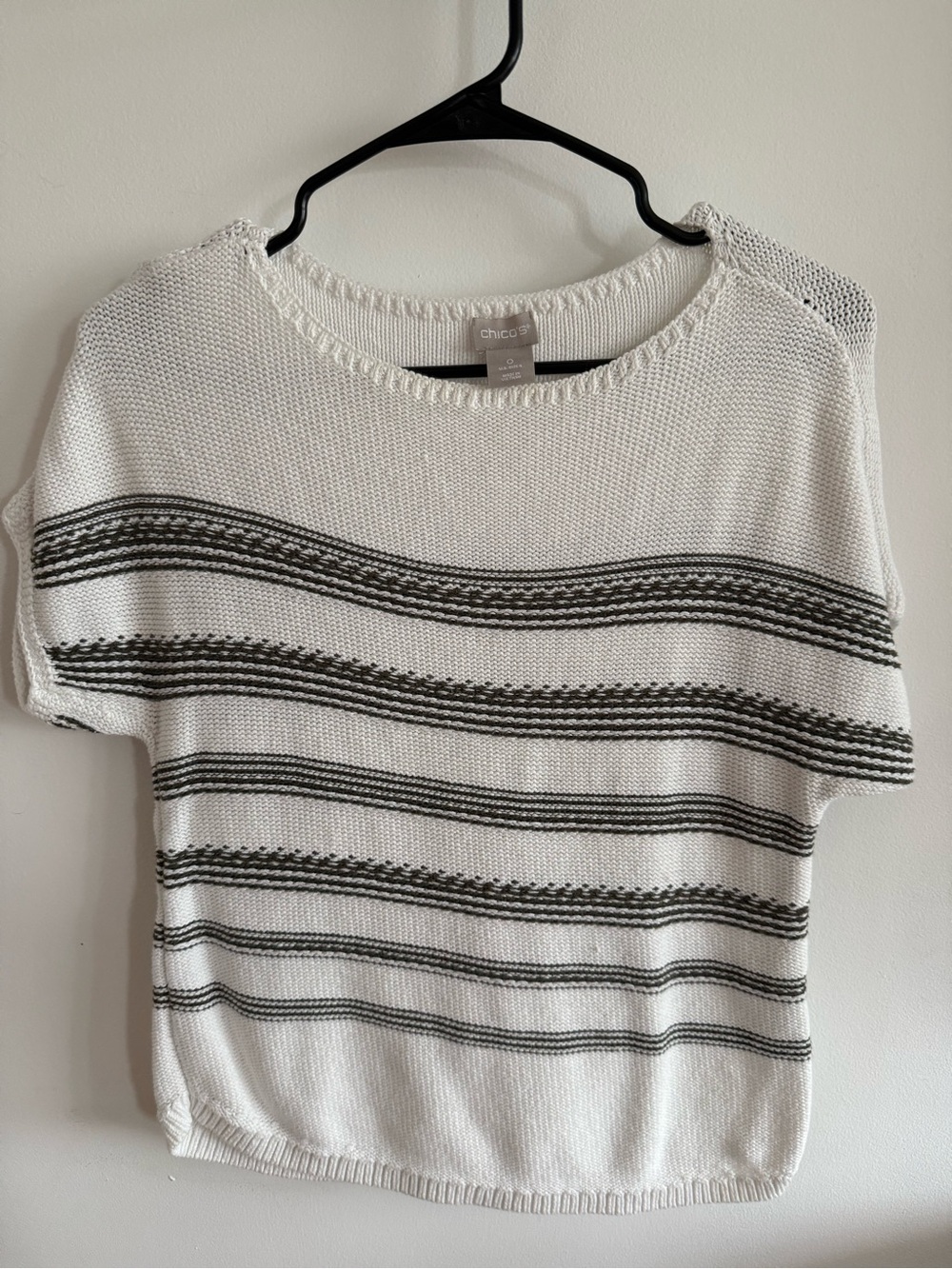 Chico's Cream Knit Top
